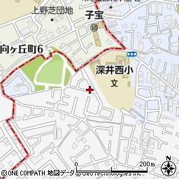 大阪府堺市中区深井中町974周辺の地図