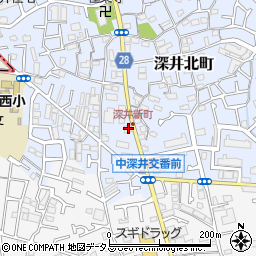 大阪府堺市中区深井北町775周辺の地図