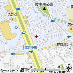 大阪府堺市中区深井北町3493-7周辺の地図