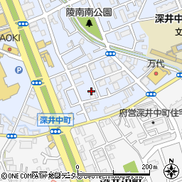 大阪府堺市中区深井北町3411周辺の地図