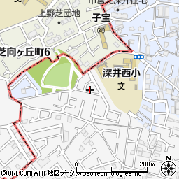 大阪府堺市中区深井中町922-21周辺の地図