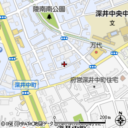 大阪府堺市中区深井北町3443周辺の地図