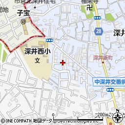 大阪府堺市中区深井北町962-4周辺の地図