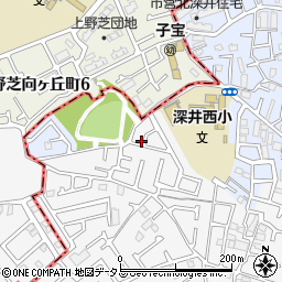 大阪府堺市中区深井中町922-15周辺の地図