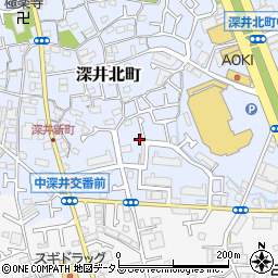 大阪府堺市中区深井北町718-5周辺の地図