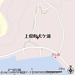長崎県対馬市上県町犬ケ浦周辺の地図
