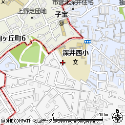 大阪府堺市中区深井中町974-9周辺の地図