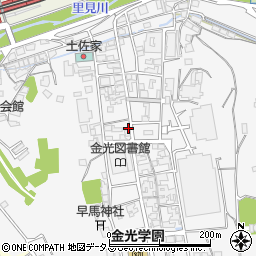 岡山県浅口市金光町大谷303周辺の地図