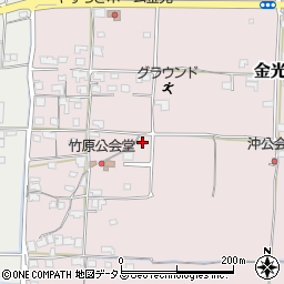 岡山県浅口市金光町地頭下461周辺の地図