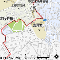 大阪府堺市中区深井中町923周辺の地図