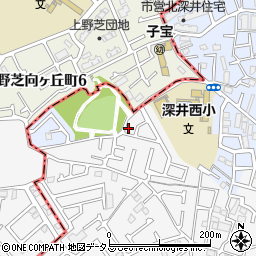 大阪府堺市中区深井中町922-17周辺の地図