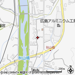 広島県広島市安佐北区白木町秋山828周辺の地図