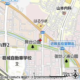 香芝木材弐番館周辺の地図
