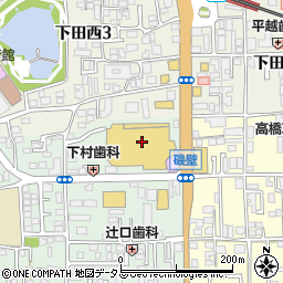 スマートカラーＫＩＲＥＩ香芝店周辺の地図