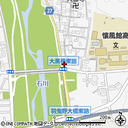 大阪府羽曳野市大黒323周辺の地図