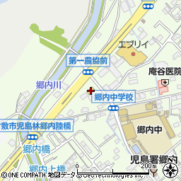 ローソン倉敷郷内店周辺の地図