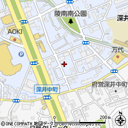 大阪府堺市中区深井北町3416周辺の地図