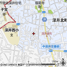 大阪府堺市中区深井北町950-2周辺の地図