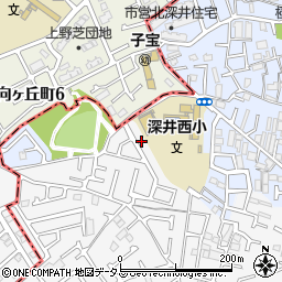 大阪府堺市中区深井中町923-3周辺の地図