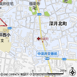 大阪府堺市中区深井北町142周辺の地図