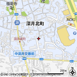 大阪府堺市中区深井北町718-9周辺の地図