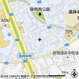 大阪府堺市中区深井北町3410-5周辺の地図