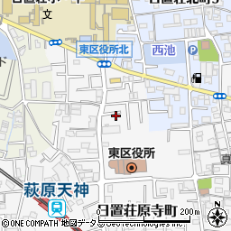 大阪府堺市東区日置荘原寺町36-10周辺の地図