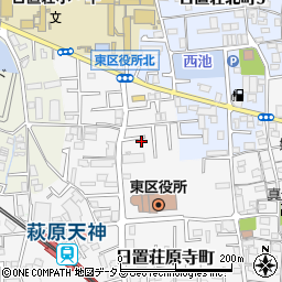 大阪府堺市東区日置荘原寺町32-28周辺の地図