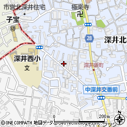 大阪府堺市中区深井北町783周辺の地図