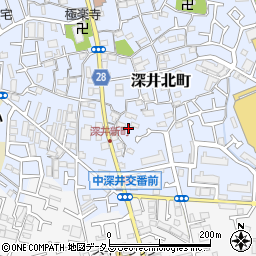 大阪府堺市中区深井北町777周辺の地図
