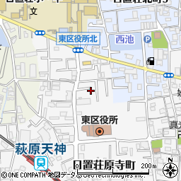 大阪府堺市東区日置荘原寺町32-27周辺の地図