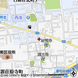 大阪府堺市東区日置荘原寺町479周辺の地図