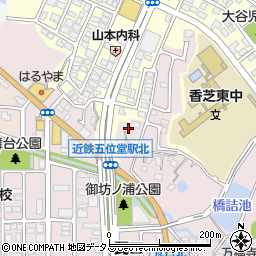 奈良県香芝市瓦口543周辺の地図