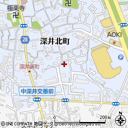 大阪府堺市中区深井北町718-8周辺の地図