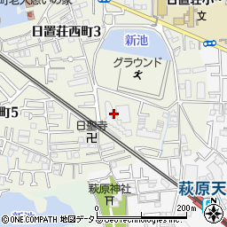 大阪府堺市東区日置荘西町3丁32周辺の地図