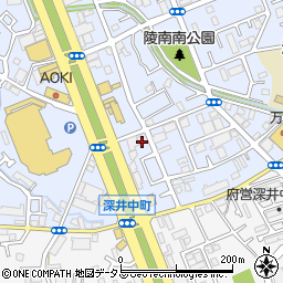 大阪府堺市中区深井北町3487-1周辺の地図