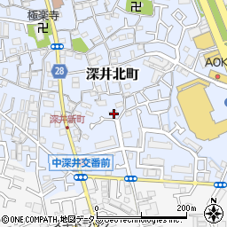 大阪府堺市中区深井北町707周辺の地図