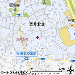 大阪府堺市中区深井北町707周辺の地図