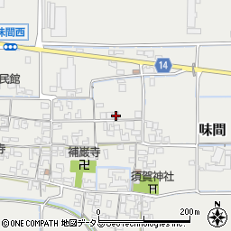 奈良県磯城郡田原本町味間255-5周辺の地図