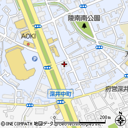 大阪府堺市中区深井北町3487周辺の地図