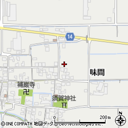奈良県磯城郡田原本町味間266周辺の地図