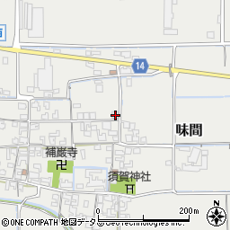 奈良県磯城郡田原本町味間255-3周辺の地図