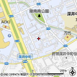 大阪府堺市中区深井北町3410-8周辺の地図