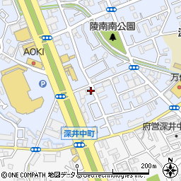 大阪府堺市中区深井北町3488周辺の地図