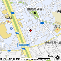 大阪府堺市中区深井北町3418周辺の地図