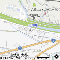 岡山県浅口市金光町大谷2425-3周辺の地図
