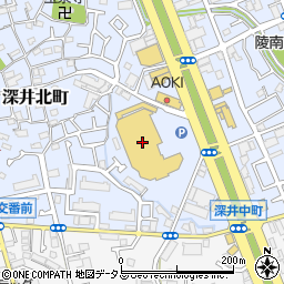 ロイヤルホームセンター堺店周辺の地図