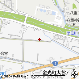 岡山県浅口市金光町大谷2386周辺の地図