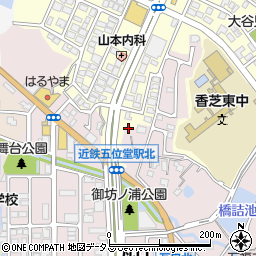 奈良県香芝市瓦口568-10周辺の地図