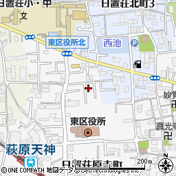 大阪府堺市東区日置荘原寺町32周辺の地図